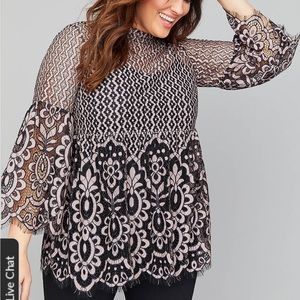 Lane Bryant Embroidered Blouse